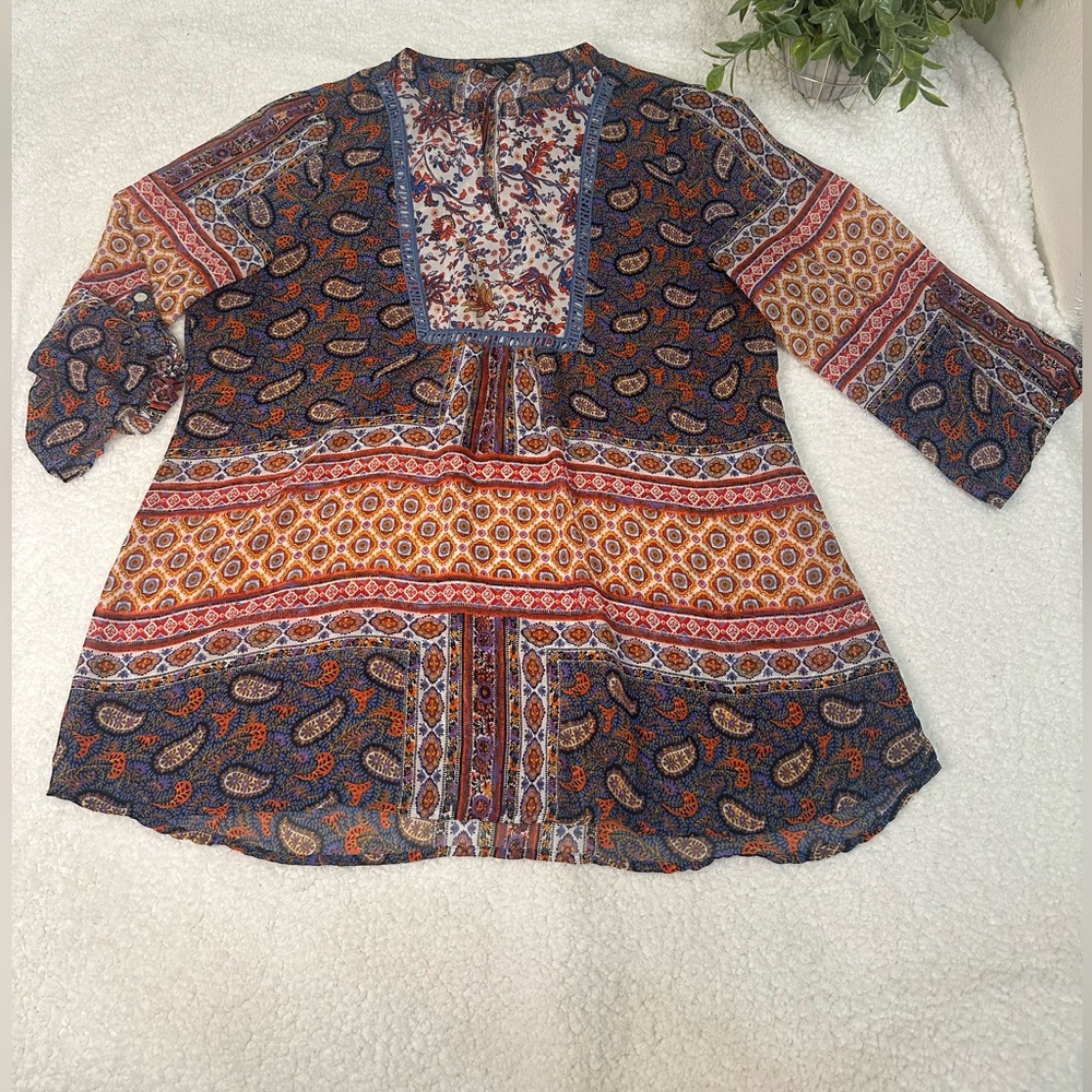 New Directions boho blouse